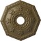 Ekena Millwork Nottingham Ceiling Medallion (Canopies up to 4 5/8"), 18"OD x 3 1/2"ID x 1 1/2"P, Mississippi Mud CM18NTMMF - alternate 1